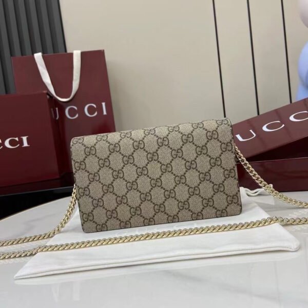 GG MARMONT BI-COLOR WALLET ON CHAIN