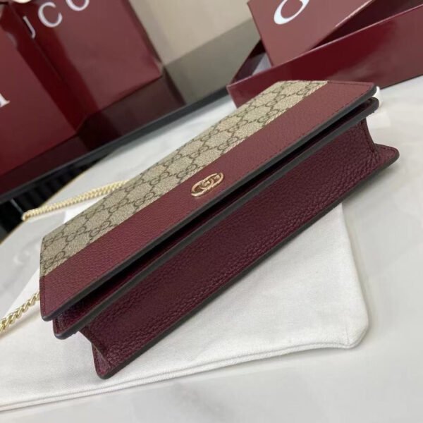 GG MARMONT BI-COLOR WALLET ON CHAIN