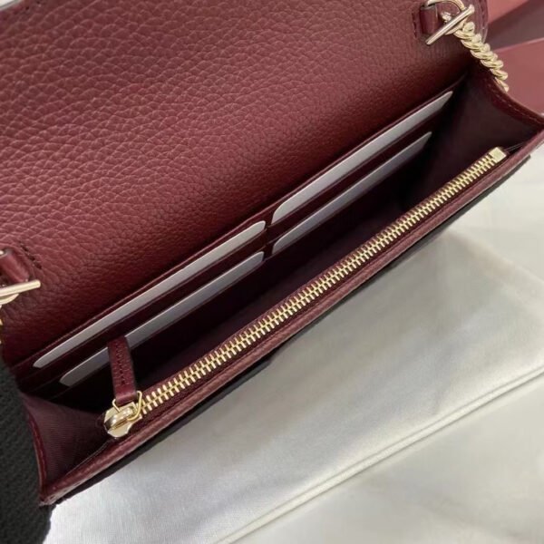 GG MARMONT BI-COLOR WALLET ON CHAIN