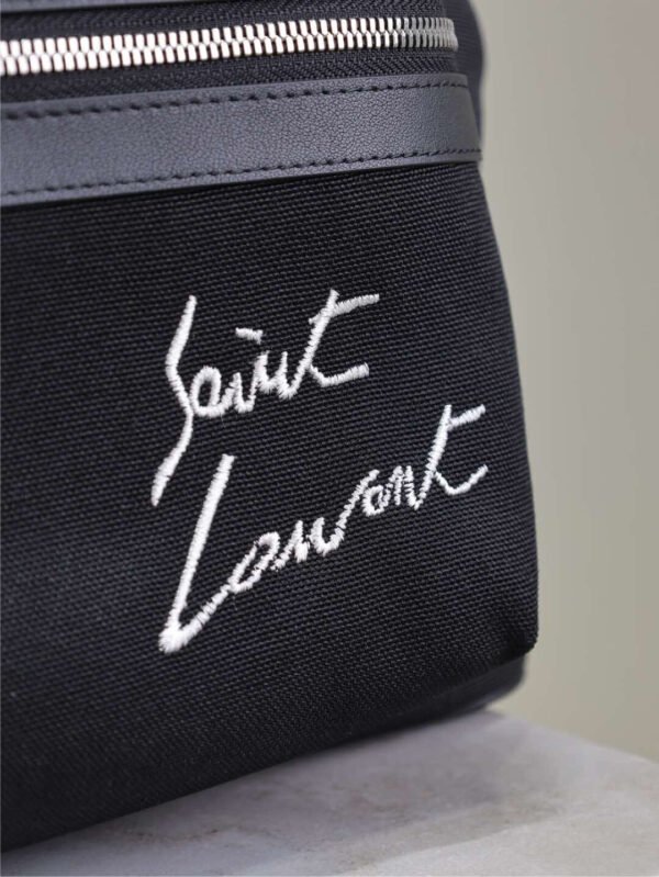 534968FAEBT1070 (7) SAINT LAURENT EMBROIDERED CITY BACKPACK IN CANVAS