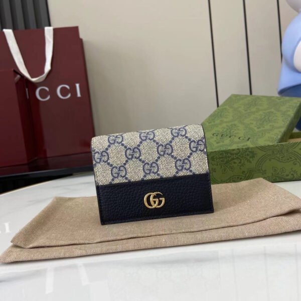 658610 17WAG 4041 (4) BI-COLOR GG MARMONT SMALL WALLET