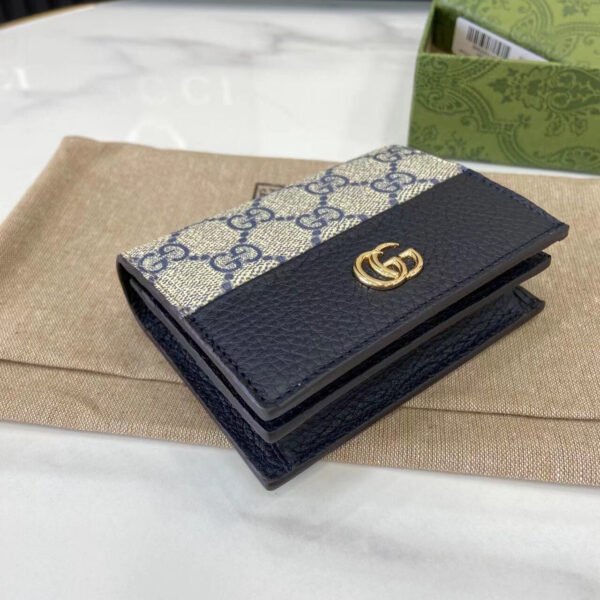 658610 17WAG 4041 (5) BI-COLOR GG MARMONT SMALL WALLET