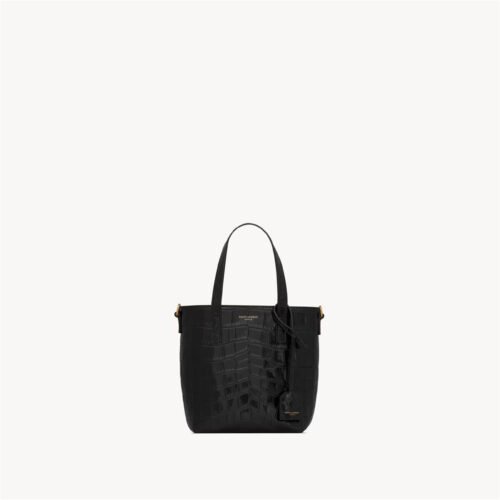 MINI TOY SHOPPING SAINT LAURENT IN CROCODILE-EMBOSSED LEATHER