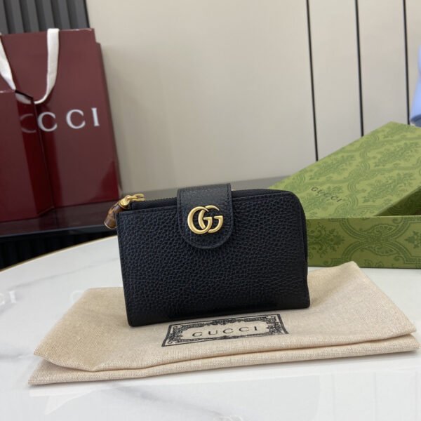 739498 AABXM 1000 (4) MEDIUM DOUBLE G WALLET WITH BAMBOO