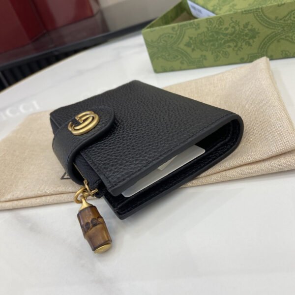 739498 AABXM 1000 (5) MEDIUM DOUBLE G WALLET WITH BAMBOO