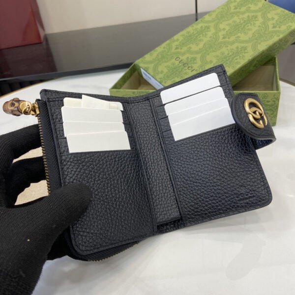 739498 AABXM 1000 (6) MEDIUM DOUBLE G WALLET WITH BAMBOO