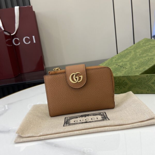 739498 AABXM 2535 (4) MEDIUM DOUBLE G WALLET WITH BAMBOO