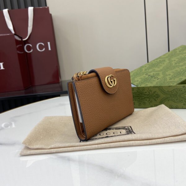 739498 AABXM 2535 (5) MEDIUM DOUBLE G WALLET WITH BAMBOO