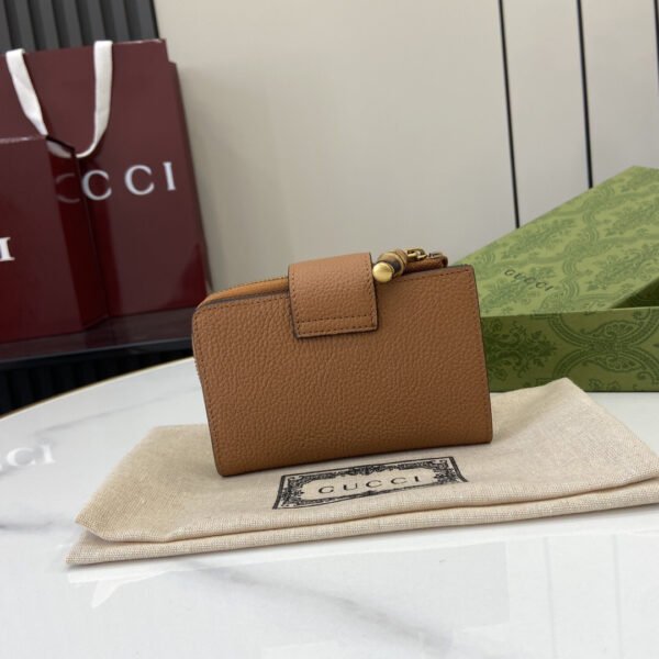 739498 AABXM 2535 (6) MEDIUM DOUBLE G WALLET WITH BAMBOO