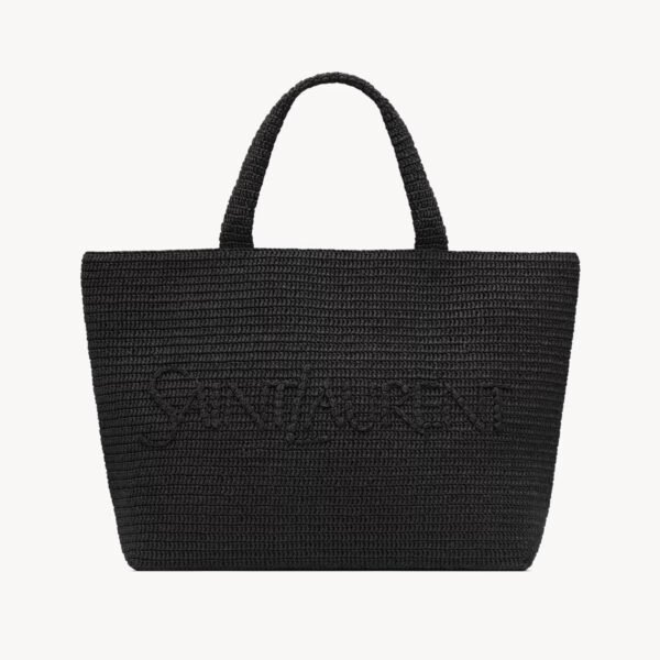 SAINT LAURENT TOTE IN RAFFIA