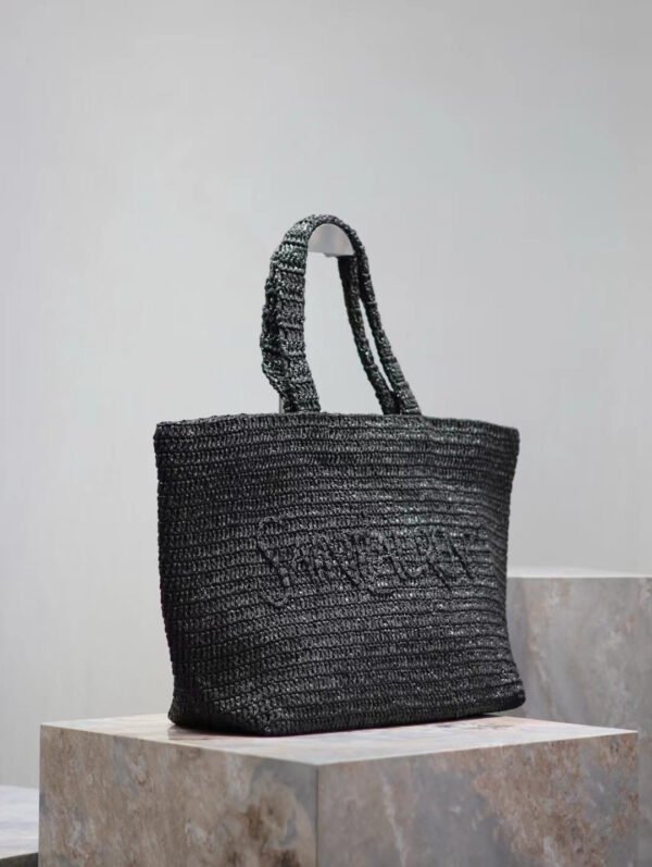 SAINT LAURENT TOTE IN RAFFIA