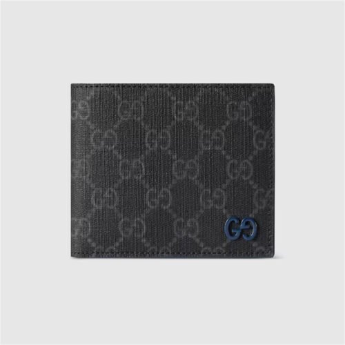 BLUE INTERIOR GG BI-FOLD WALLET
