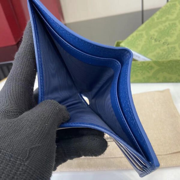 BLUE INTERIOR GG BI-FOLD WALLET