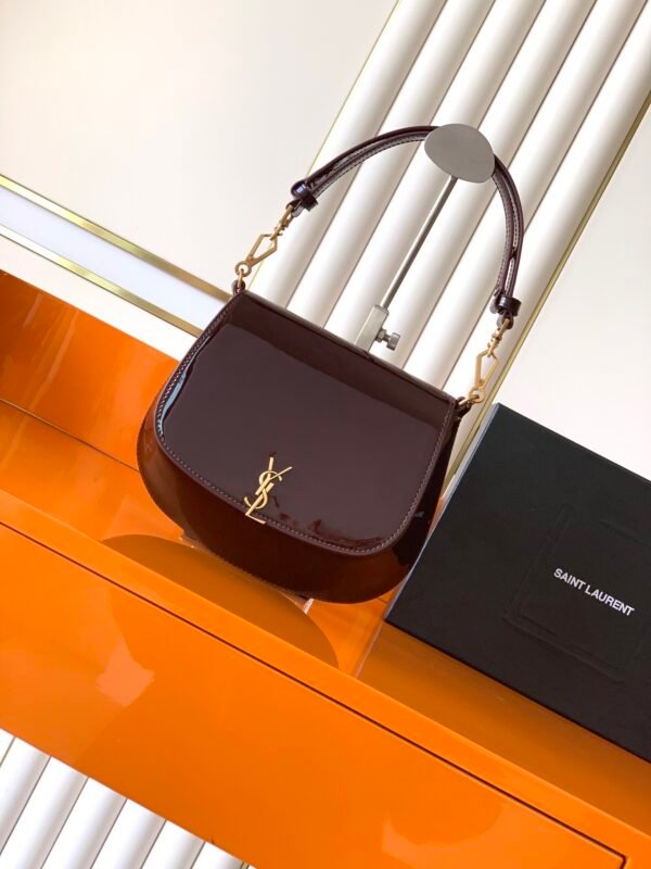 MINI VOLTAIRE TOP HANDLE BAG IN PATENT LEATHER
