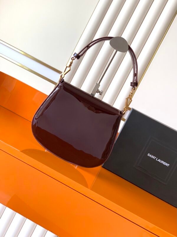 MINI VOLTAIRE TOP HANDLE BAG IN PATENT LEATHER