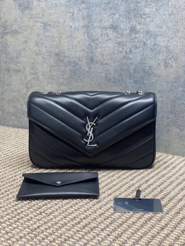 801439AAE4Y1000 (2) LOULOU MEDIUM IN MATELASSÉ LAMBSKIN