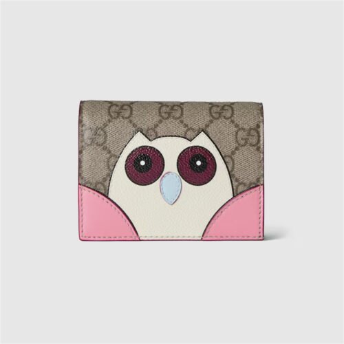 818767 FAEC3 8570 (1) GG SMALL WALLET WITH OWL DETAIL