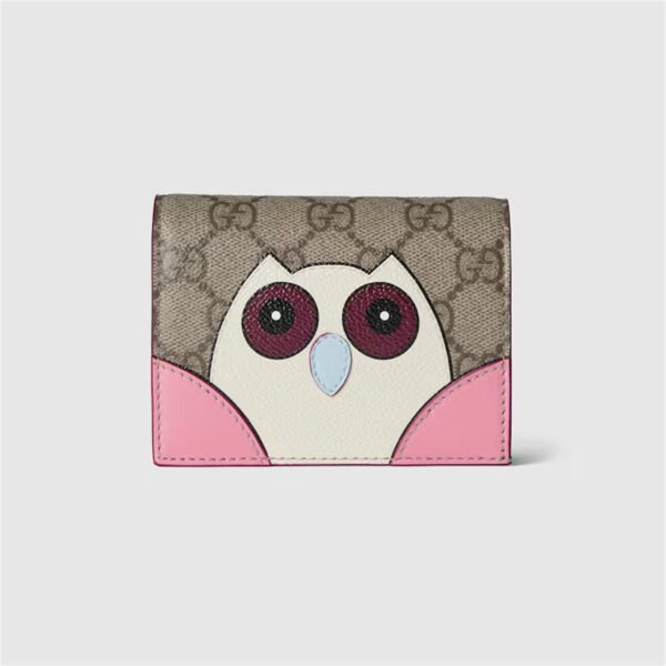 818767 FAEC3 8570 (1) GG SMALL WALLET WITH OWL DETAIL