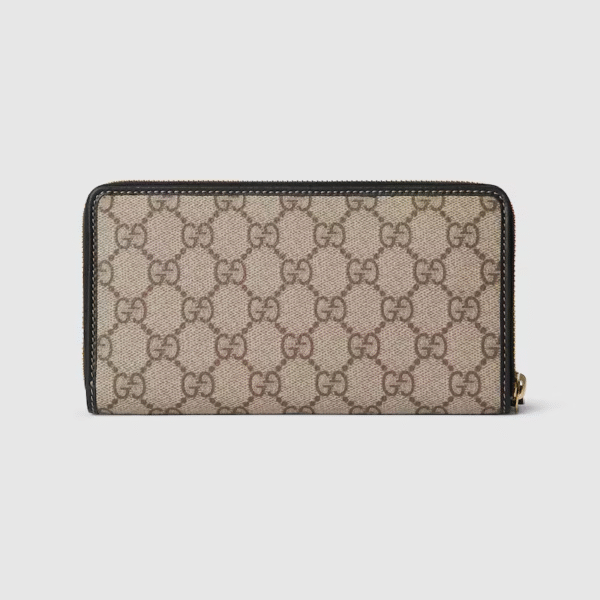 819122 FAD6L 9741 (1) GG EMBLEM ZIP AROUND WALLET