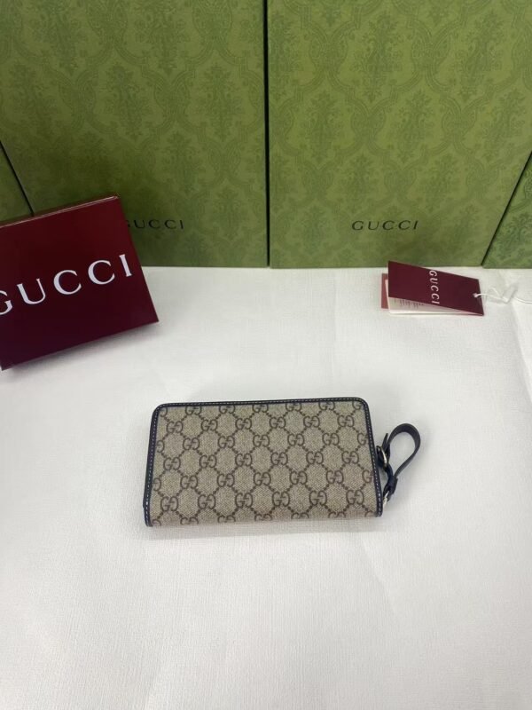 819122 FAD6L 9741 (1) GG EMBLEM ZIP AROUND WALLET