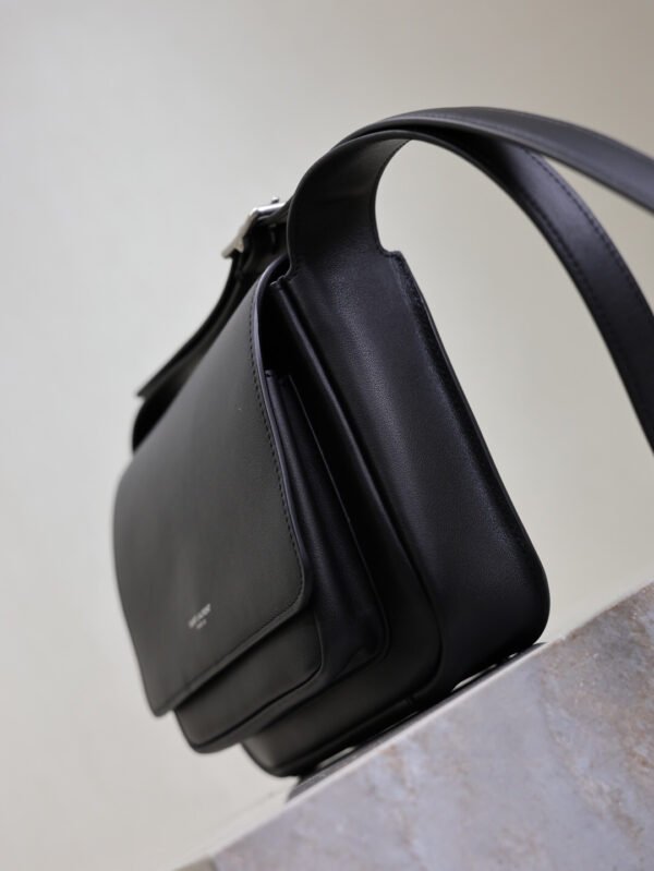 SAINT LAURENT SMALL SATCHEL IN SMOOTH LEATHER