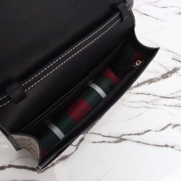 GG EMBLEM WALLET WITH LEATHER STRAP