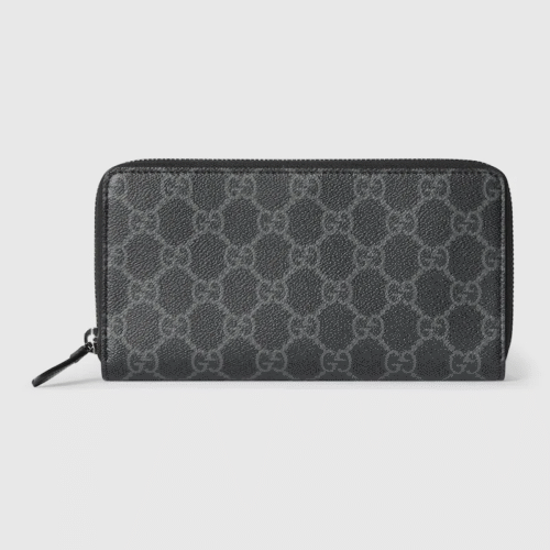 821207 FAD6M 1000 (1) GG EMBLEM ZIP AROUND WALLET