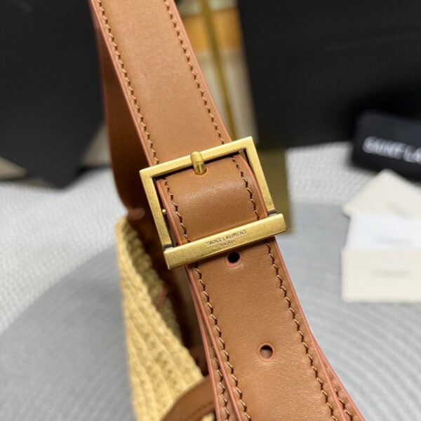 823812GAAEZ2791 (6) LE 5 À 7 SUPPLE SMALL IN RAFFIA AND LEATHER