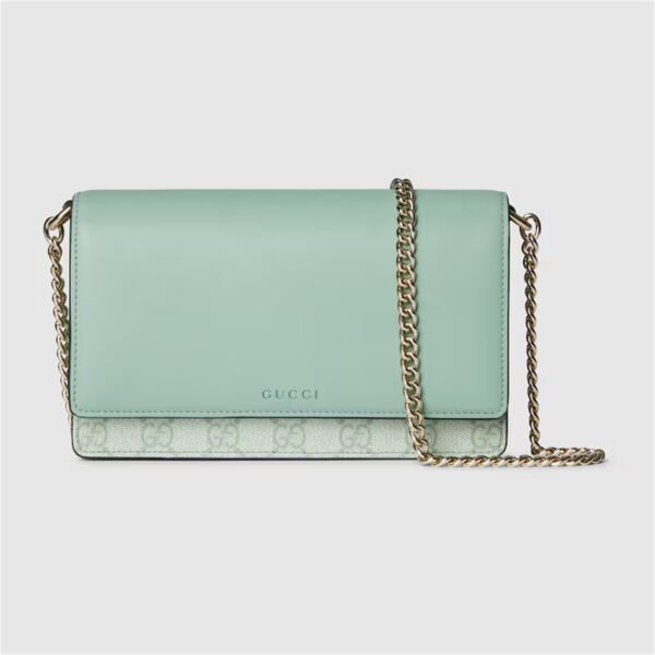 GG EMBLEM WALLET ON CHAIN
