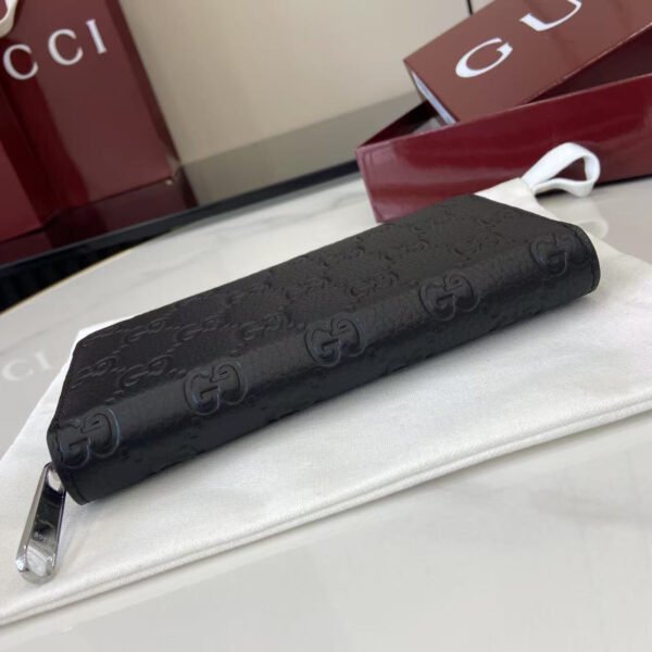 GUCCI IMPRINT ZIP AROUND WALLET