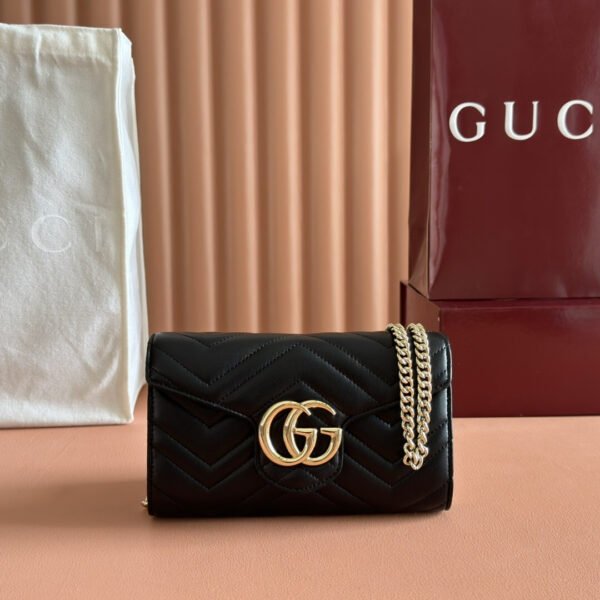 GG MARMONT WALLET ON CHAIN