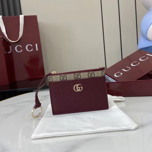 837966 AAE5E 6258 (3) GG MARMONT ZIP KEY POUCH