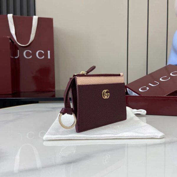 837966 AAE5F 6259 (4) GG MARMONT ZIP KEY POUCH