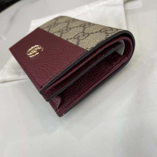 841358 AAE5E 6258 (3) BI-COLOR GG MARMONT SMALL WALLET