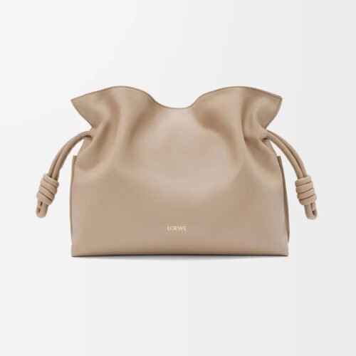 Medium Flamenco clutch in nappa calfskin