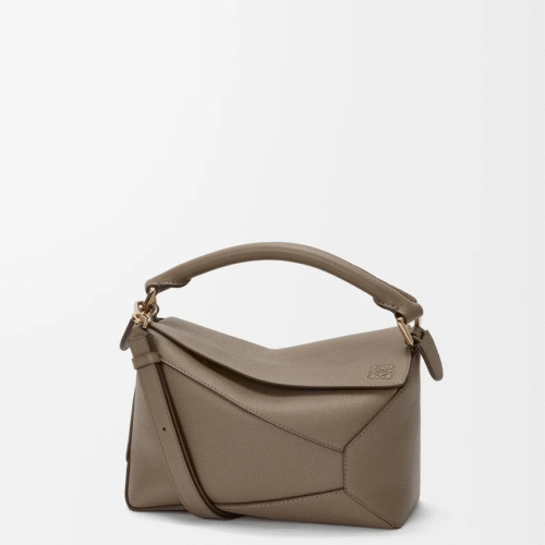 Small Puzzle Edge bag in soft grained calfskin