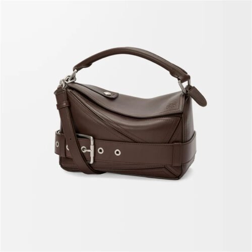 Small Puzzle Biker bag in shiny calfskin