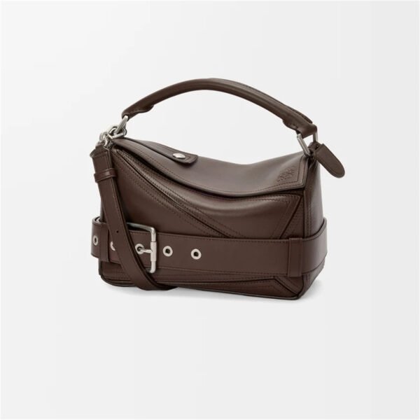 Small Puzzle Biker bag in shiny calfskin