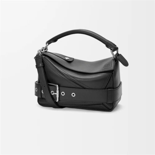 Small Puzzle Biker bag in shiny calfskin