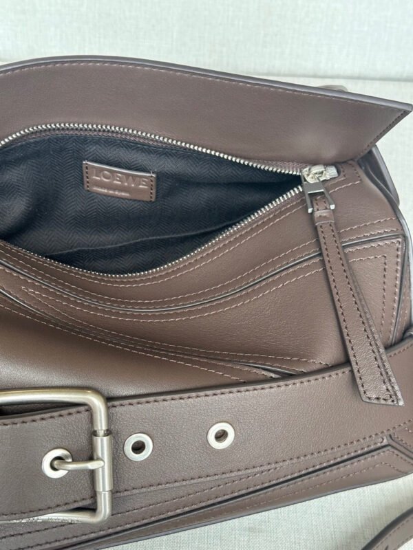 Small Puzzle Biker bag in shiny calfskin