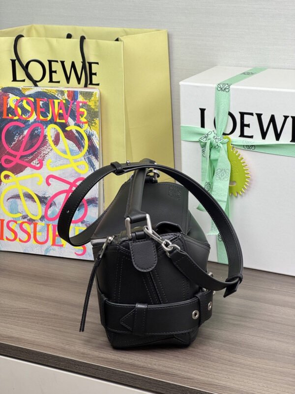 Small Puzzle Biker bag in shiny calfskin