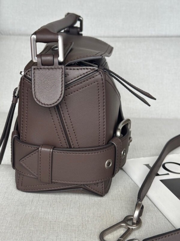 Small Puzzle Biker bag in shiny calfskin