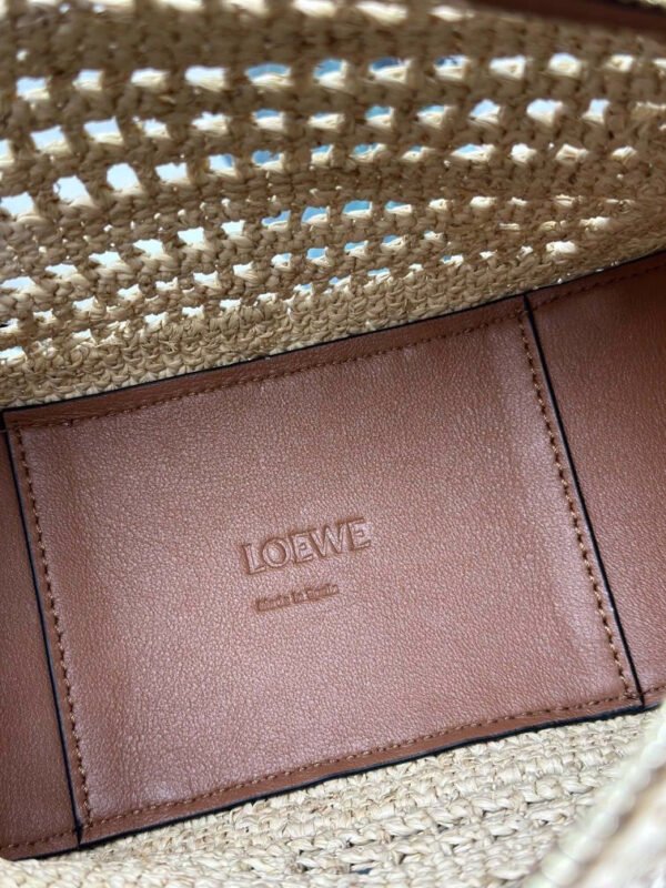 Mini Hammock Hobo in raffia and calfskin