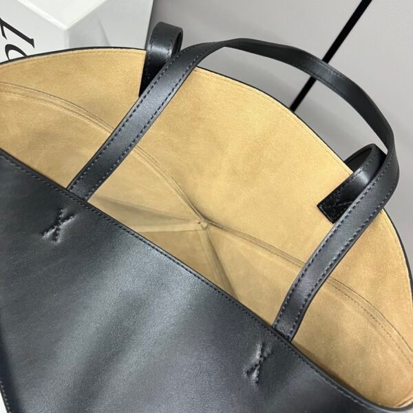 Medium Puzzle Fold tote in shiny calfskin