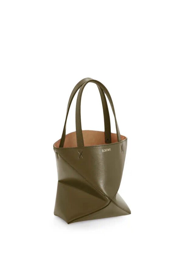 A657V25X01 (7) Mini Puzzle Fold tote in shiny calfskin