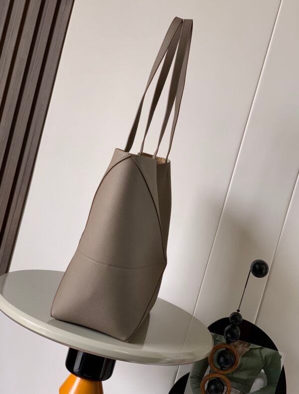 Medium Puzzle Fold tote in soft grained calfskin