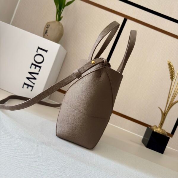 Mini Puzzle Fold tote in soft grained calfskin