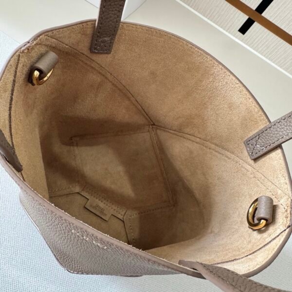 Mini Puzzle Fold tote in soft grained calfskin