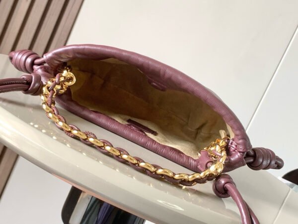 Mini Flamenco purse in mellow nappa lambskin