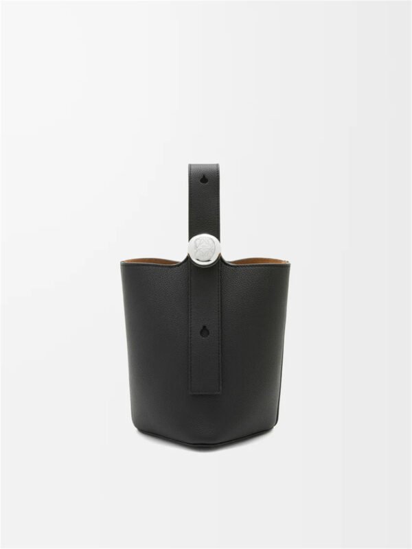 Mini Pebble Bucket bag in soft grained calfskin
